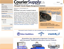 Tablet Screenshot of couriersupply.com